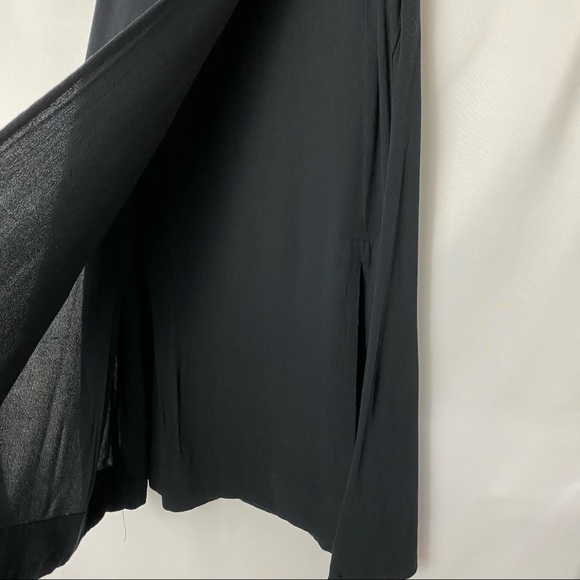 Who What Wear Black Asymmetrical Skirt with Slit 4 - Picture 4 of 7